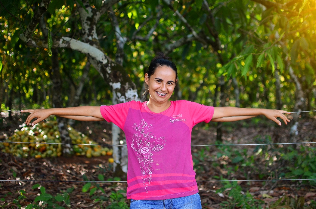 Maria Helena Gomes, agricultora e integrante da Associação das Mulheres Produtoras de Polpa de Fruta (AMPPF).