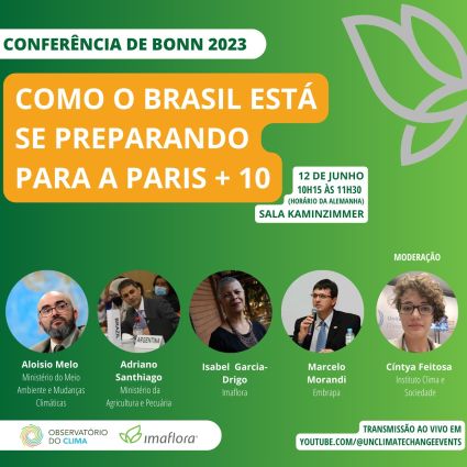  Imaflora e Observatório do Clima promovem debate com representantes governamentais sobre agenda climática do Brasil na COP30