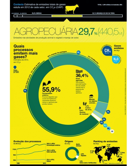 Agropecuária responde por 30% das emissões de gases de efeito estufa do País.