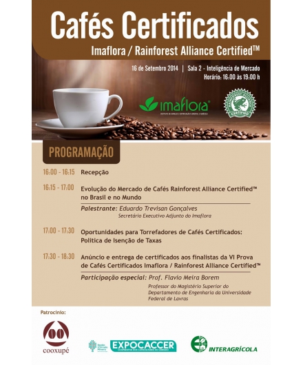 Convidamos você a participar conosco no 9º Espaço Café Brasil, de 15 a 18 de setembro de 2014 em Belo Horizonte, MG