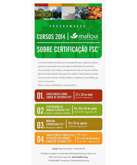 CANCELADOS - Estão abertas as inscrições para os cursos do Sistema de Certificação Agrícola da RAS/RA - CANCELADOS