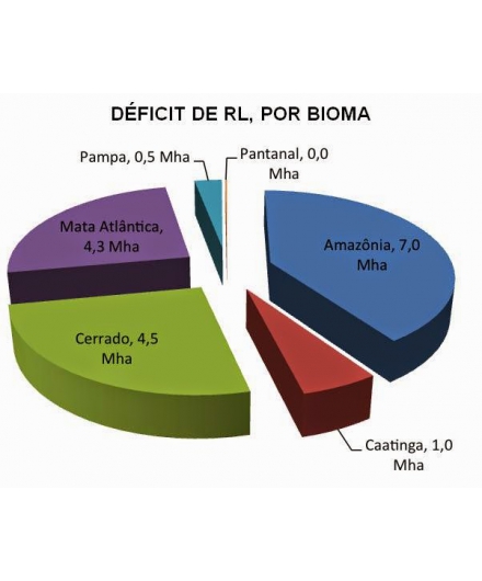 Novo estudo mostra déficit de floresta nos biomas brasileiros