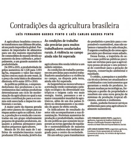 Análise da agropecuária brasileira convida à reflexão sobre as contradições no campo