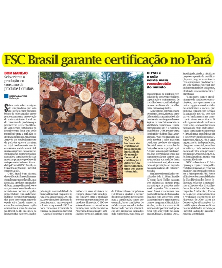 FSC Brasil garante certificação no Pará